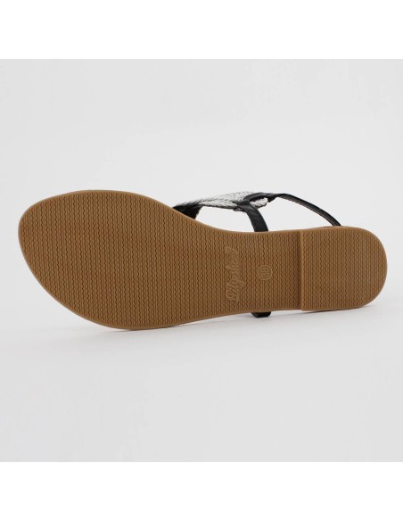 Sandales femme noir SABRINA