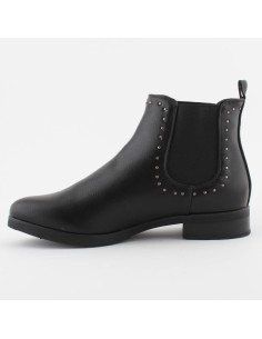 Bottines  basses bout rond  bande élastiquée grise Shea 2