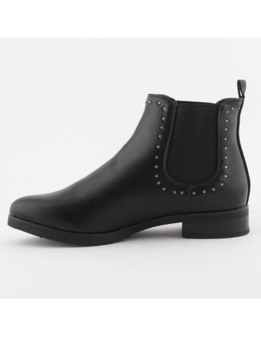 Bottines  basses bout rond  bande élastiquée grise Shea Bottines  basses bout rond  bande élastiquée grise Shea