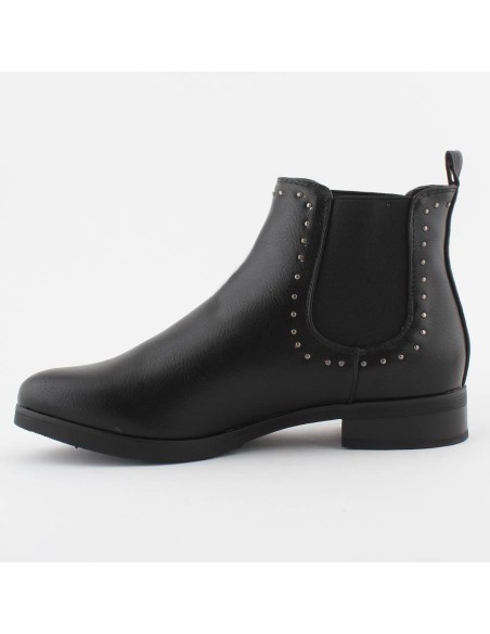 Bottines  basses bout rond  bande élastiquée grise Shea