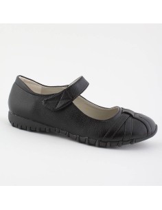 Ballerines confortables noires vernies Eline