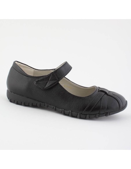 Ballerines confortables noires vernies Eline