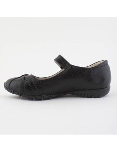 Ballerines confortables noires vernies Eline 2
