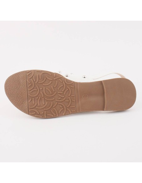 Sandales à clous argentés Cathy