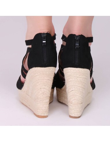 Sandales compensées corde bleu clair STACY Sandales compensées corde bleu clair STACY