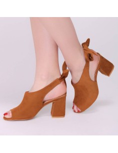 Sandales à ruban et talon noir Candy 2