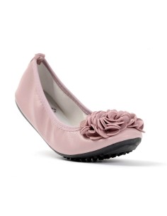 Ballerines lilas souples à fleur MONCEAU