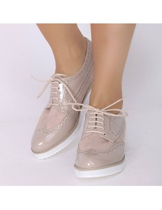 Derbies beiges femme Mercy 2