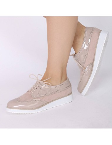 Derbies beiges femme Mercy Derbies beiges femme Mercy