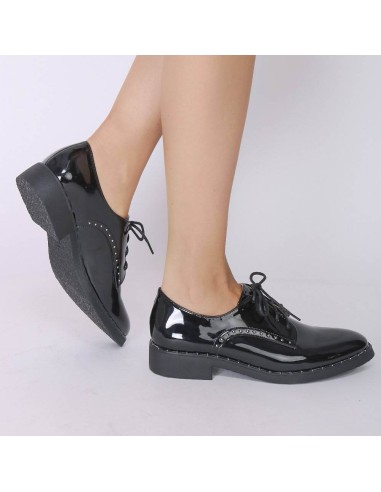 Derby noir verni à clous Natasha Derby noir verni à clous Natasha