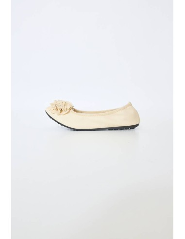 Ballerines beige clair pour femme avec fleurs MONCEAU Ballerines beige clair pour femme avec fleurs MONCEAU