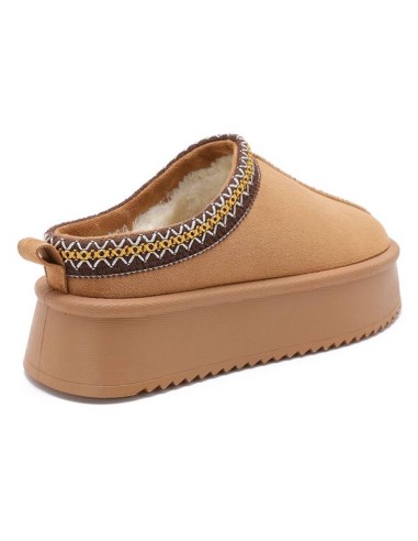 Bottines compensées peau de mouton camel Riverina Bottines compensées peau de mouton camel Riverina