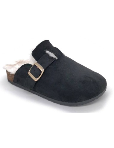 Mules noires fourrées femme Malia Mules noires fourrées femme Malia