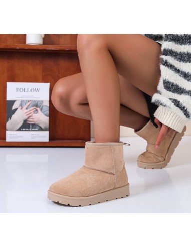 Bottines basses fourrées kaki Eurika Bottines basses fourrées kaki Eurika