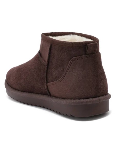 Bottines basses fourrées daim marron Eton