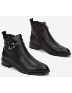 Bottines Femme Noires Classiques – Élégance et Confort BUCKIE