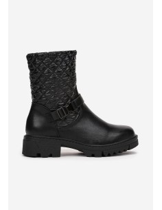 Bottines femme noires Carola – Chic, matelassées & confortables