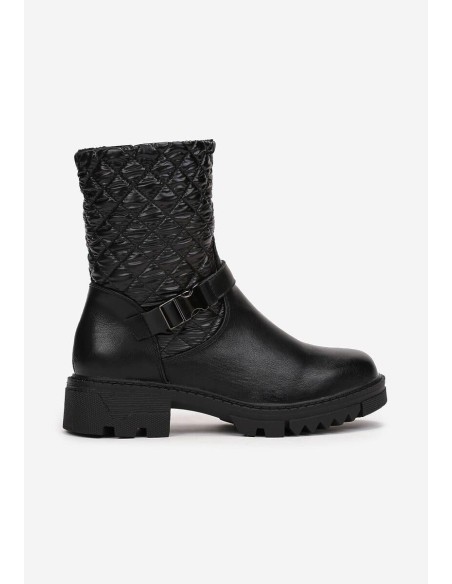 Bottines femme noires Carola – Chic, matelassées & confortables