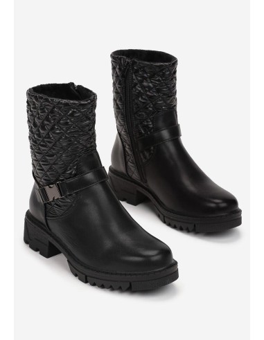 Bottines femme noires Carola – Chic, matelassées & confortables