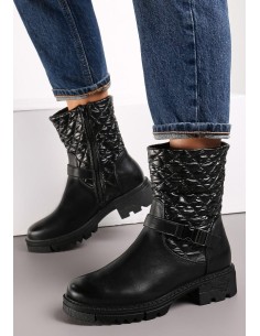 Bottines femme noires Carola – Chic, matelassées & confortables 2