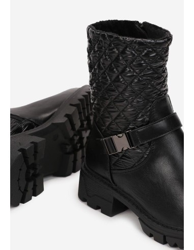 Bottines femme noires Carola – Chic, matelassées & confortables